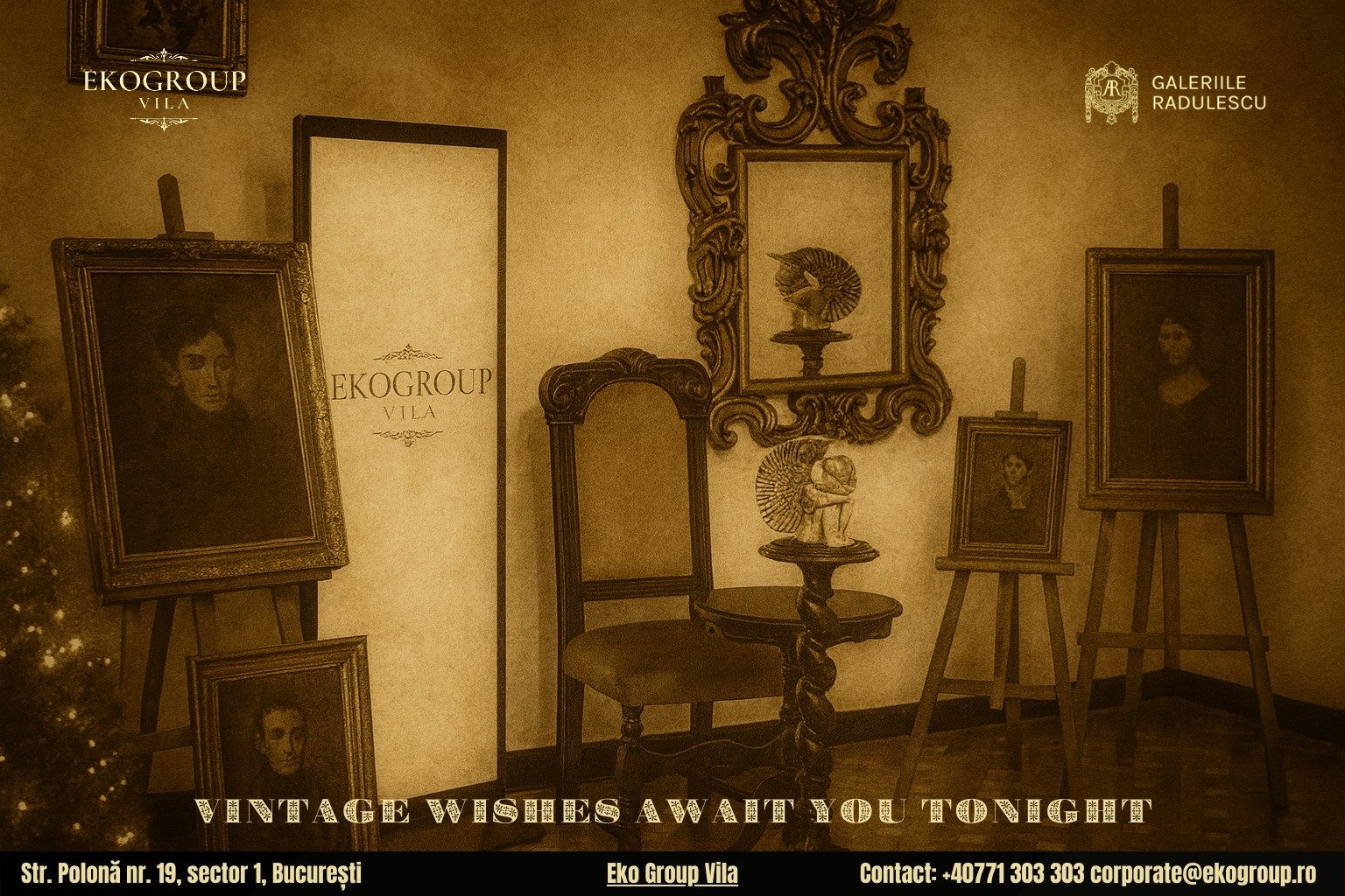 Urări de Crăciun inspirate din perioada interbelică, în centrul atenției la evenimentul Crăciunul anilor ’30 organizat de Eko Group Vila